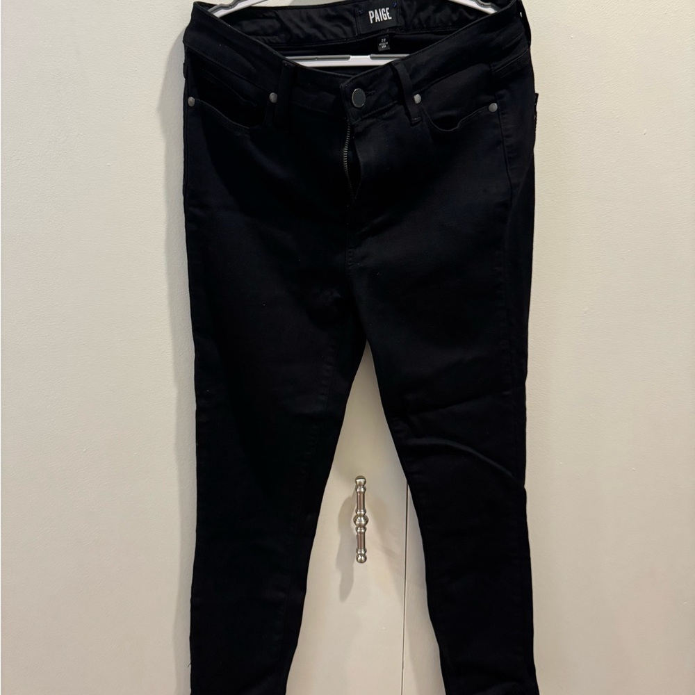 PAIGE Women's Classic Black Jeans